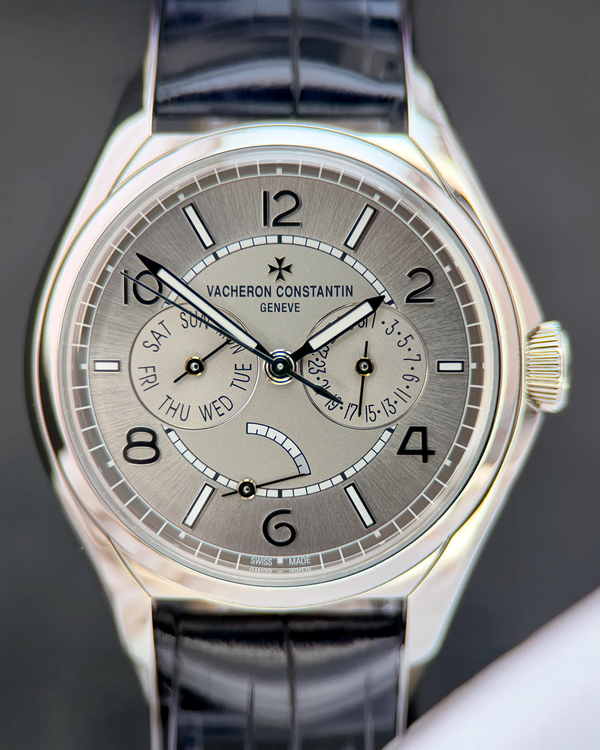 2022 Vacheron Constantin Fiftysix Day-Date 40MM Grey Dial Leather Strap (4400E/000A-B437)