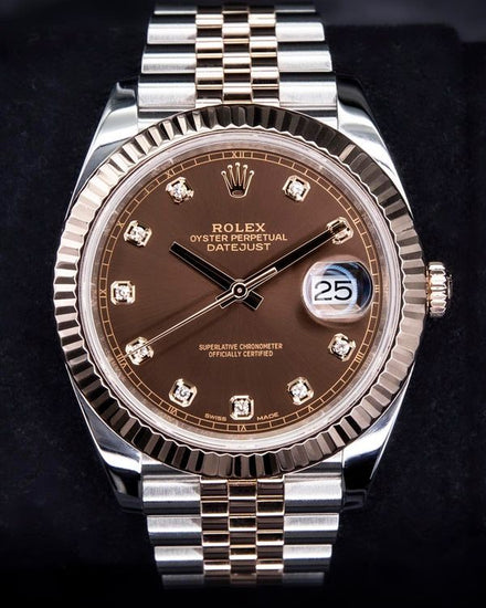 2021 Rolex Datejust 41MM Chocolate Dial Two-Tone Jubilee Bracelet (126331)