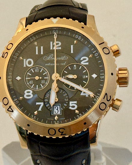 2020 Breguet Type XXI "Transatlantique" 42MM Grey Dial Leather Strap (3810)