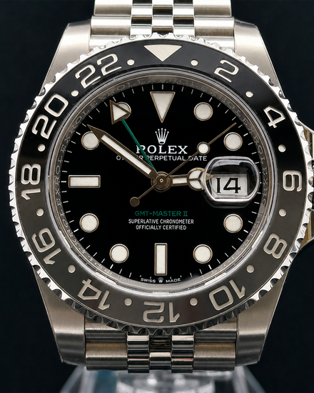 2024 Rolex GMT-Master II "Bruce Wayne" 40MM Black Dial Jubilee Bracelet (126710GRNR)