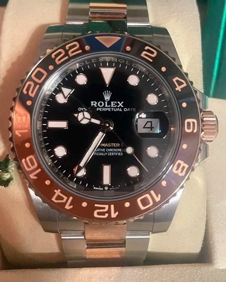 2026 Rolex GMT-Master II "Rootbeer" 40MM Black Dial Two-Tone Oyster Bracelet (126711CHNR)