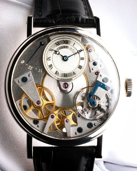 2015 Breguet Tradition 37MM Skeleton Dial Leather Strap (7027BB/11/9V6)