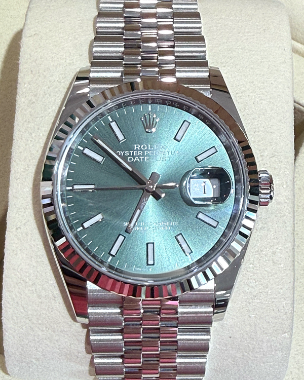 2026 Rolex Datejust 36MM Mint Green Dial Jubilee Bracelet (126234)