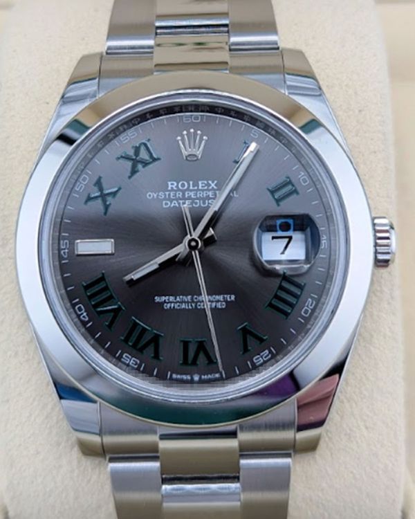 2021 Rolex Datejust "Wimbledon" 41MM Slate Dial Oyster Bracelet (126300)