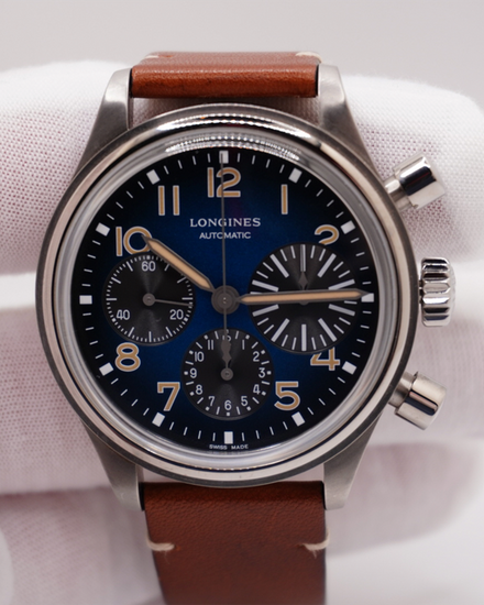 2024 Longines Heritage Avigation Bigeye 41MM Blue Dial Leather Strap (L2.816.1.93.2)