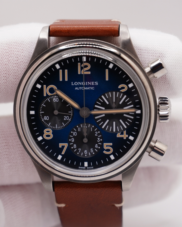 2024 Longines Heritage Avigation Bigeye 41MM Blue Dial Leather Strap (L2.816.1.93.2)