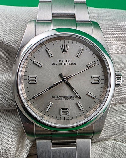 2012 Rolex Oyster Perpetual 36MM Silver Dial Oyster Bracelet (116000)