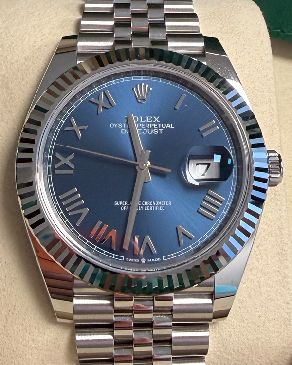 2026 Rolex Datejust "Wimbledon" 41MM Blue Dial Jubilee Bracelet (126334)