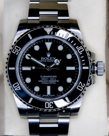 2017 Rolex Submariner No-Date 40MM Black Dial Oyster Bracelet (114060)