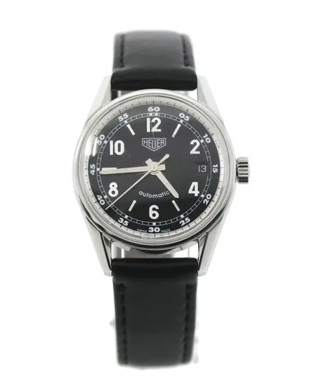 Tag Heuer Carrera 35MM Black Dial Leather Strap (WS2111)