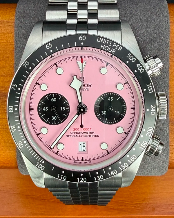 2024 Tudor Black Bay Chrono "Flamingo" 41MM Pink Dial Steel Bracelet (79360N)