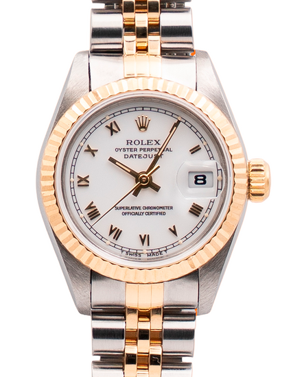 Rolex Lady-Datejust 26MM White Dial Two-Tone Jubilee Bracelet (69173)