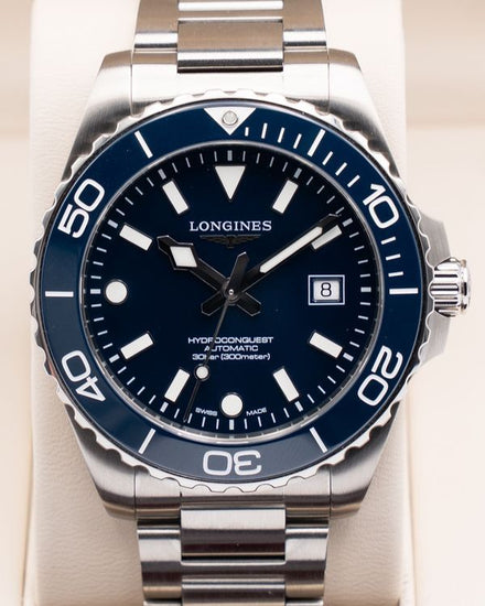 2026 Longines HydroConquest 42MM Blue Dial Steel Bracelet (L3.788.4.96.6)