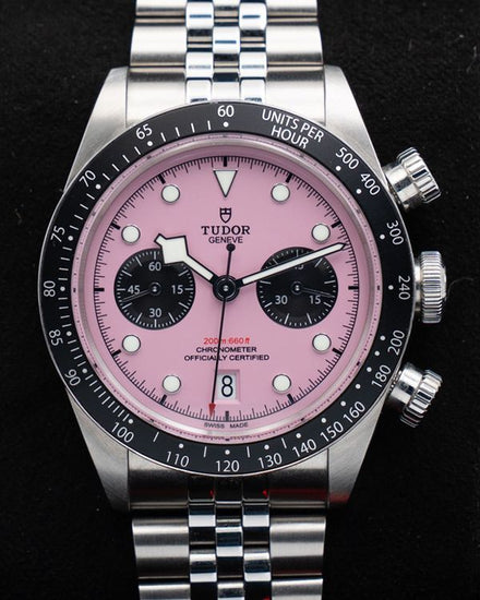 2024 Tudor Black Bay Chrono "Flamingo" 41MM Pink Dial Steel Bracelet (79360N)