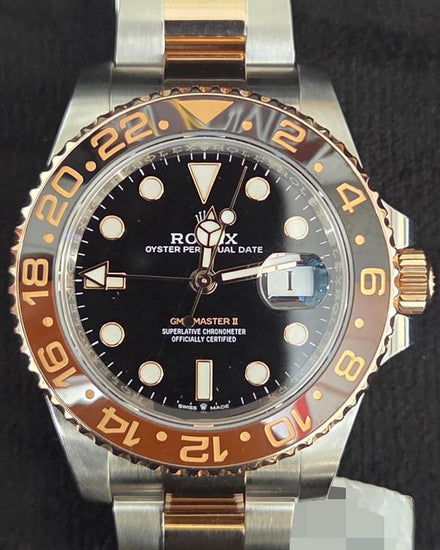 2025 Rolex GMT-Master II "Rootbeer" 40MM Black Dial Two-Tone Oyster Bracelet (126711CHNR)