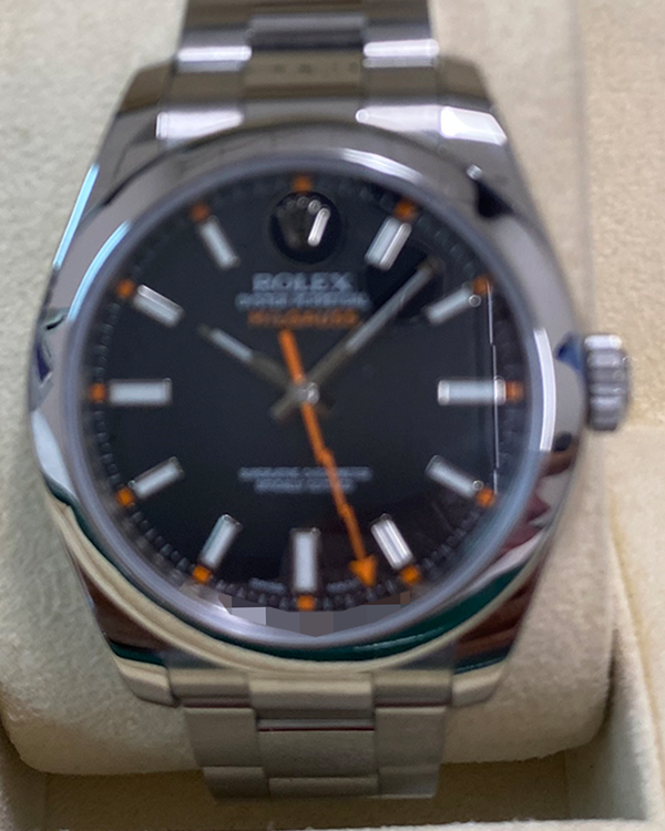 2008 Rolex Milgauss 40MM Black Dial Oyster Bracelet (116400)