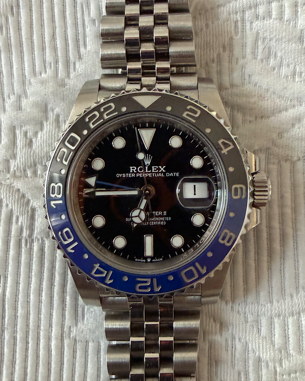 2022 Rolex GMT-Master II "Batgirl" 40MM Black Dial Jubilee Bracelet (126710BLNR)
