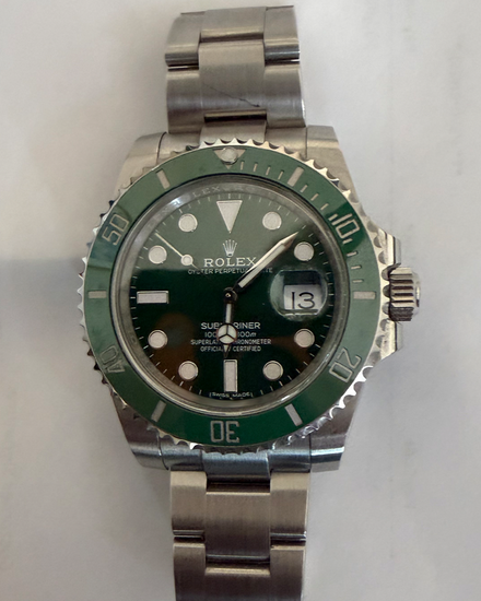 2019 Rolex Submariner Date "Hulk" 40MM Green Dial Oyster Bracelet (116610LV)