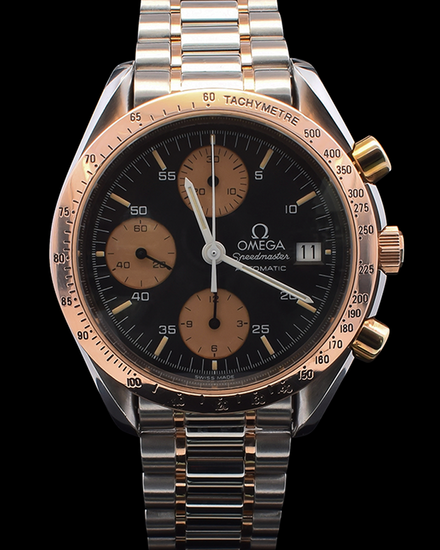 Omega Speedmaster 39MM Black Dial Two-Tone Bracelet (3316.50)