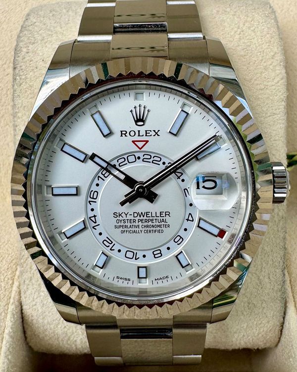 2023 Rolex Sky-Dweller 42MM White Dial Oyster Bracelet (326934)