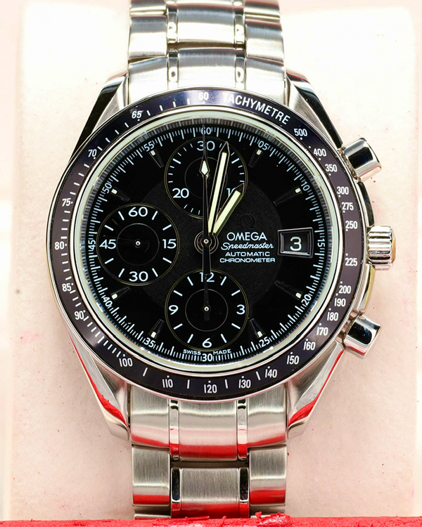 2018 Omega Speedmaster Date 40MM Black Dial Steel Bracelet (3210.50.00)