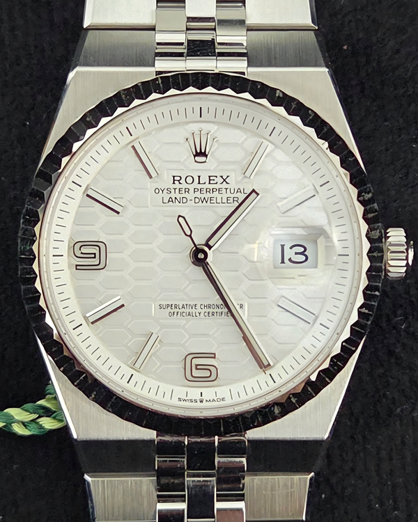 2026 Rolex Land-Dweller 36MM White Dial Flat Jubilee Bracelet (127234)