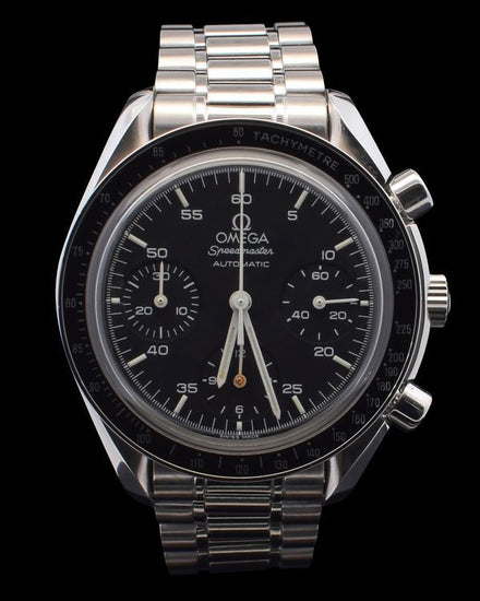 2000 Omega Speedmaster Reduced 39MM Black Dial Steel Bracelet (3510.50.00)
