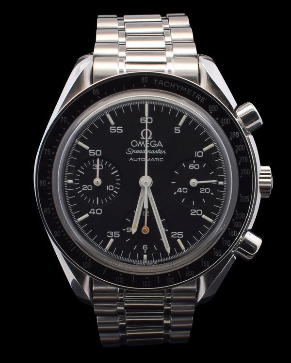 2005 Omega Speedmaster Reduced 39MM Black Dial Steel Bracelet (3510.50.00)