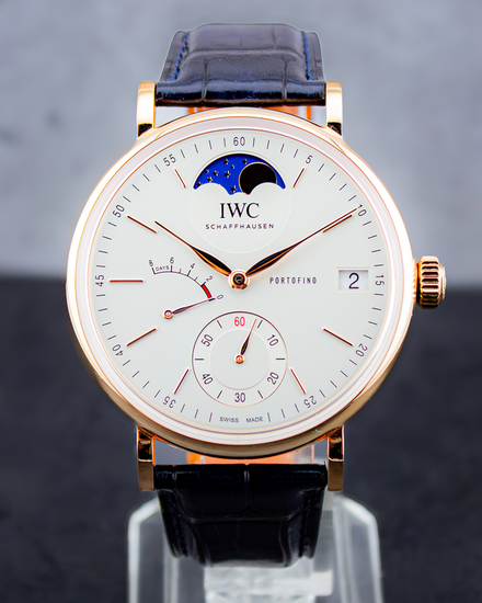 2022 IWC Schaffhausen Portofino 45MM Silver Dial Leather Strap (IW516409)