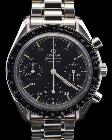Omega Speedmaster Reduced 39MM Black Dial Steel Bracelet (3510.50.00)