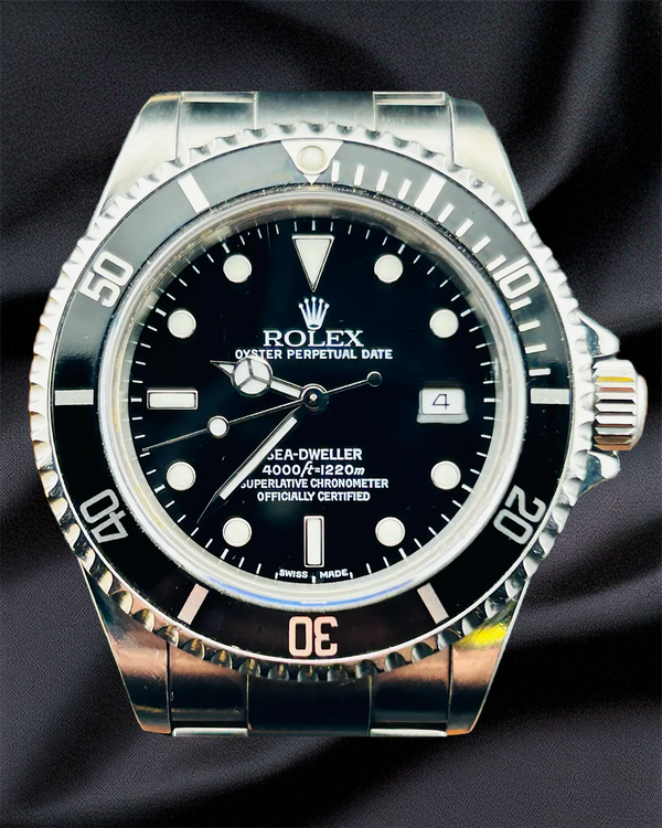 2008 Rolex Sea-Dweller 4000 40MM Black Dial Oyster Bracelet (16600)