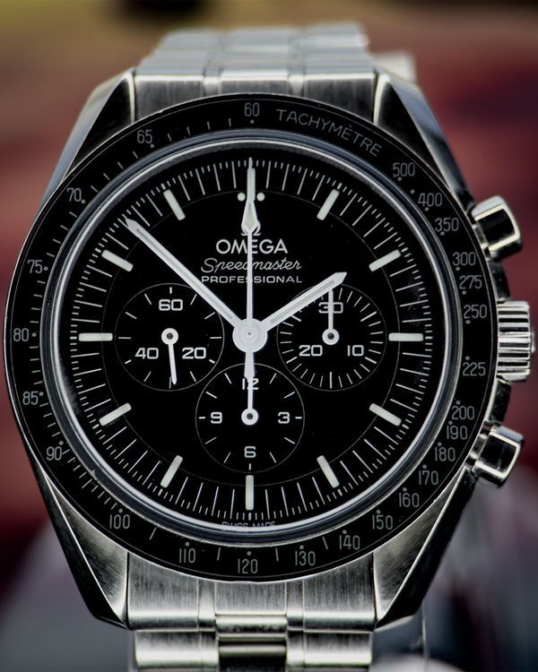 No Reserve - 2022 Omega Speedmaster Professional Moonwatch 42MM Black Dial Steel Bracelet (310.30.42.50.01.001)