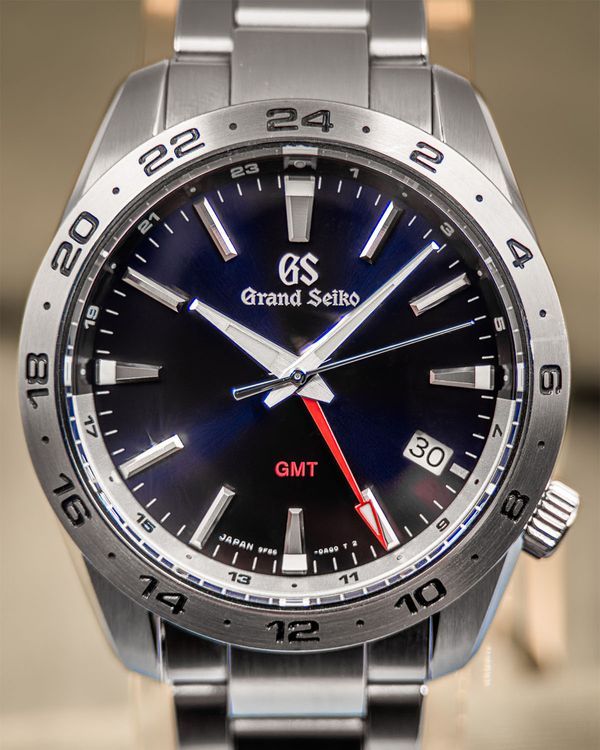 No Reserve - 2025 Grand Seiko Sport GMT 39MM Quartz Blue Dial Steel Bracelet (SBGN029G)