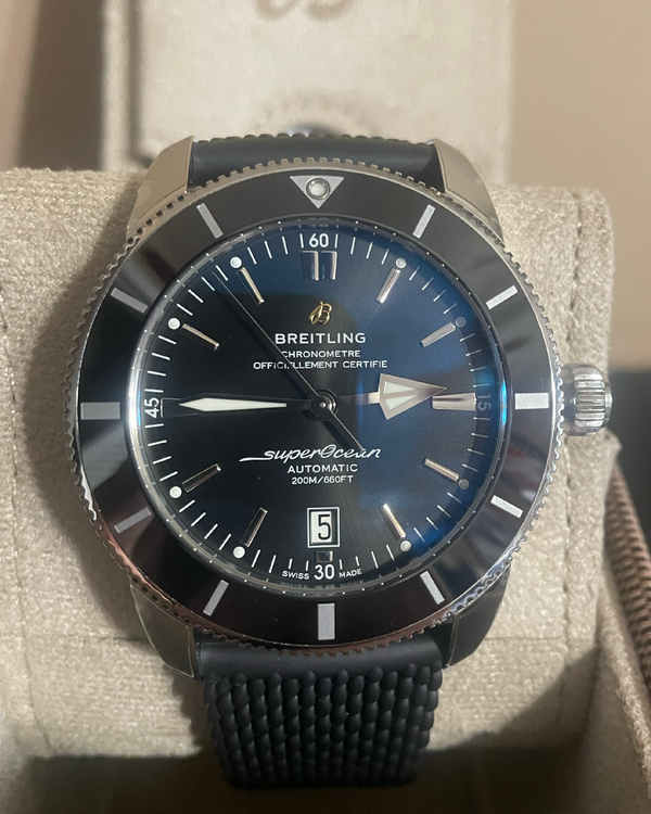 2026 Breitling Superocean Heritage II B20 46MM Black Dial Rubber Strap (AB2020)