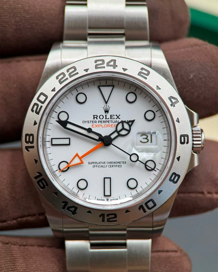 2022 Rolex Explorer II "Polar" 42MM White Dial Oyster Bracelet (226570)