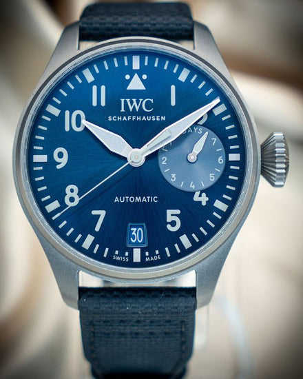 2024 IWC Schaffhausen Pilot Big Racing L.E. 46.2MM Blue Dial Textile Strap (IW501019)