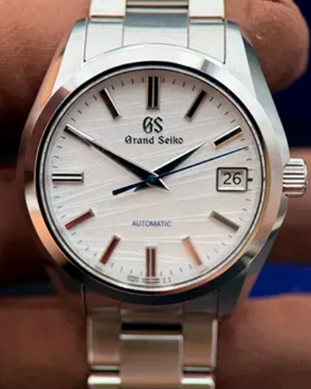 2020 Grand Seiko Heritage "Snow on Mt. Iwate" Asia L.E. 42MM White Dial Steel Bracelet (SBGR319)