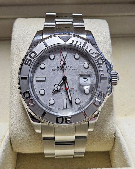 No Reserve - 2010 Rolex Yacht-Master 40MM Silver Dial Oyster Bracelet (16622)