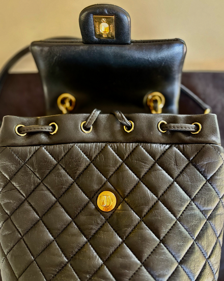 2018 Chanel Bag Urban Spirit Backpack Black Quilted Leather Gold-Tone Hardware (Bag)