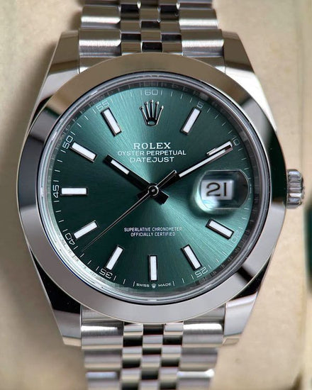 2026 Rolex Datejust 41MM Green Dial Jubilee Bracelet (126300)