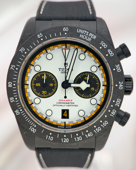 2026 Tudor Black Bay Chrono Carbon 26 "Racing Bulls" L.E. 42MM White Dial Rubber Strap (79377KN)