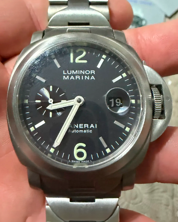 Panerai Luminor Marina 'After the Sunset' 44MM Blue Dial Titanium Bracelet (PAM00091)