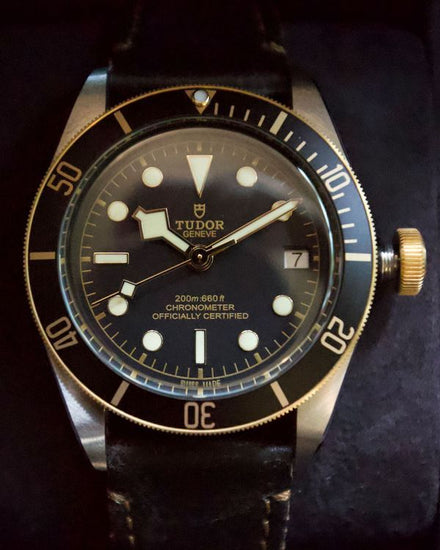 No Reserve - 2023 Tudor Black Bay S&G 41MM Black Dial Leather Strap (79733N)