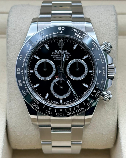 2025 Rolex Cosmograph Daytona 40MM Black Dial Oyster Bracelet (126500LN)