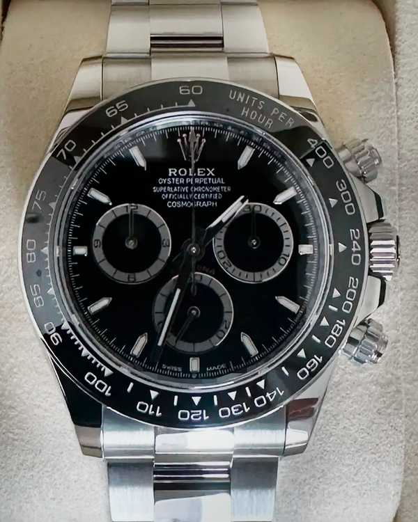 2025 Rolex Cosmograph Daytona 40MM Black Dial Oyster Bracelet (126500LN)