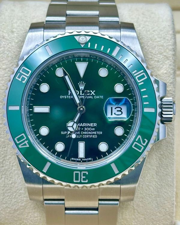 2020 Rolex Submariner Date "Hulk" 40MM Green Dial Oyster Bracelet (116610LV)