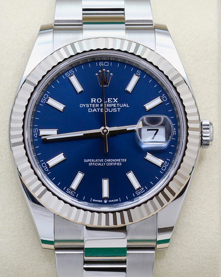 2025 Rolex Datejust 41MM Blue Dial Oyster Bracelet (126334)