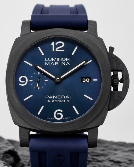 No Reserve - 2022 Panerai Luminor L.E. 44MM Blue Dial Rubber Strap (PAM01664)
