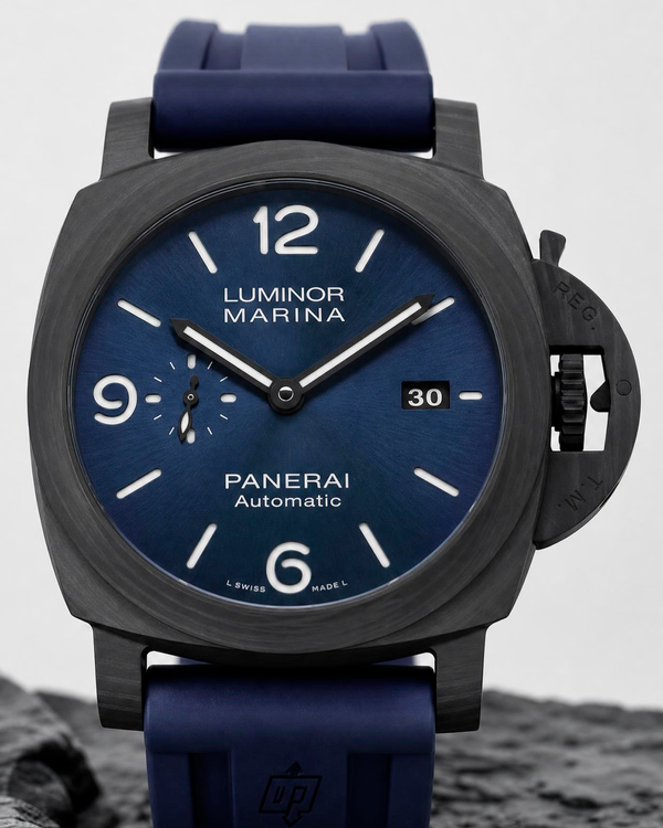 No Reserve - 2022 Panerai Luminor L.E. 44MM Blue Dial Rubber Strap (PAM01664)