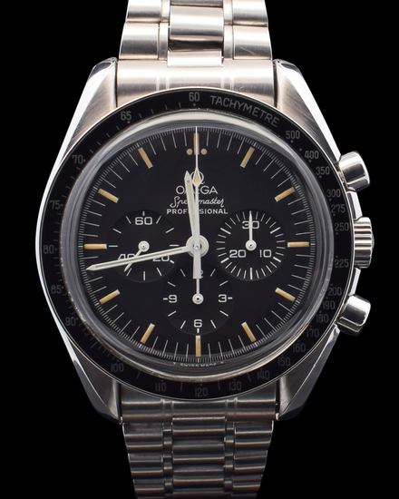 Omega Speedmaster Professional Moonwatch 42MM Black Dial Steel Bracelet (ST 145.022)